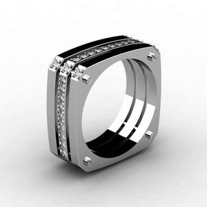 Luxury 925 Silver White Sapphire Ring New